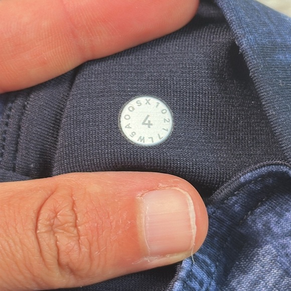 Lululemon Train Times 7/8 Pant *25" Transition Multi Midnight Navy / Black - Picture 4 of 6